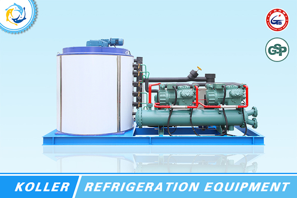 Máquina productora de hielo en escamas