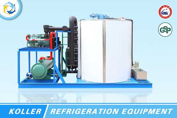 Máquina productora de hielo en escamas